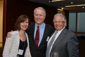 LTF Treasurer Jennifer Nijman with CBA President Tim Eaton and board member Jack Carey.