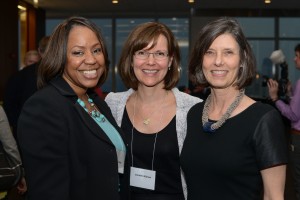 LTF Director of Banking Terri Smith with Treasure Jennifer Nijman and Executive Director Ruth Ann Schmitt.